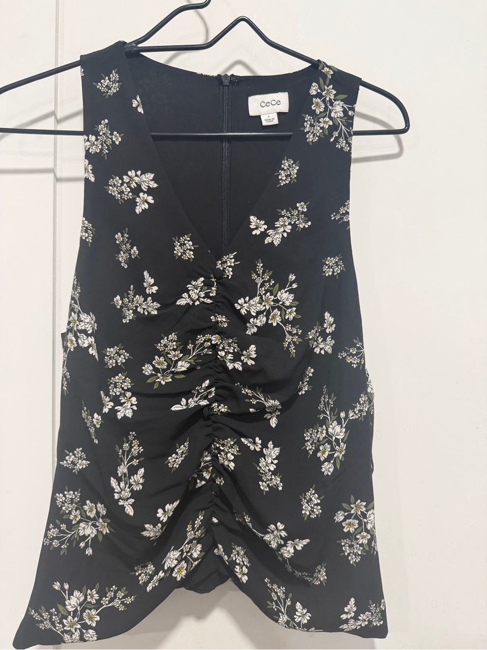 CeCe sleeveless floral top